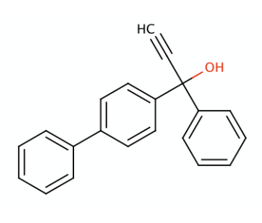 OC(C#C)(C2=CC=CC=C2)C1=CC=C(C3=CC=CC=C3)C=C1